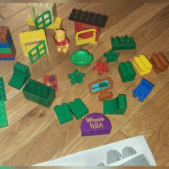 LEGO DUPLO WINNIE THE POOH PIECES 2985 & 2983 INCOMPLETE SET PARTS TREEHOUSE - Picture 5 of 16